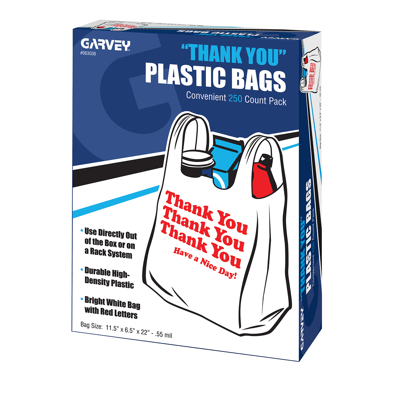 High-Density Plastic "Thank You" Bags - 063036